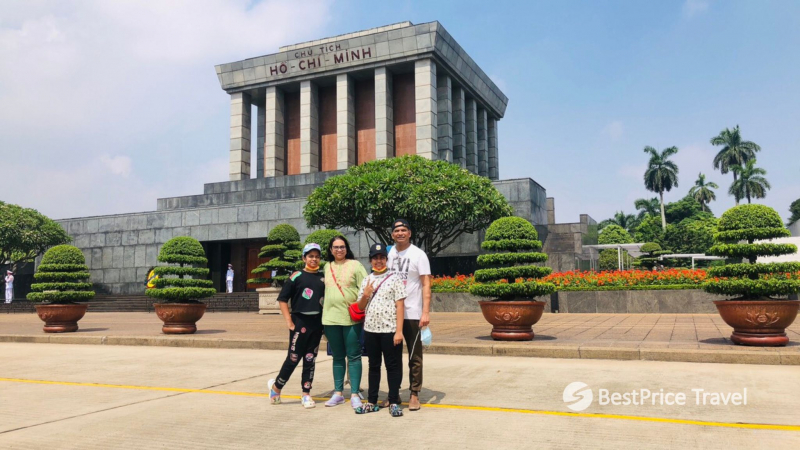 Day 2 Visit Ho Chi Minh Mausoleum At Ba Dinh Square