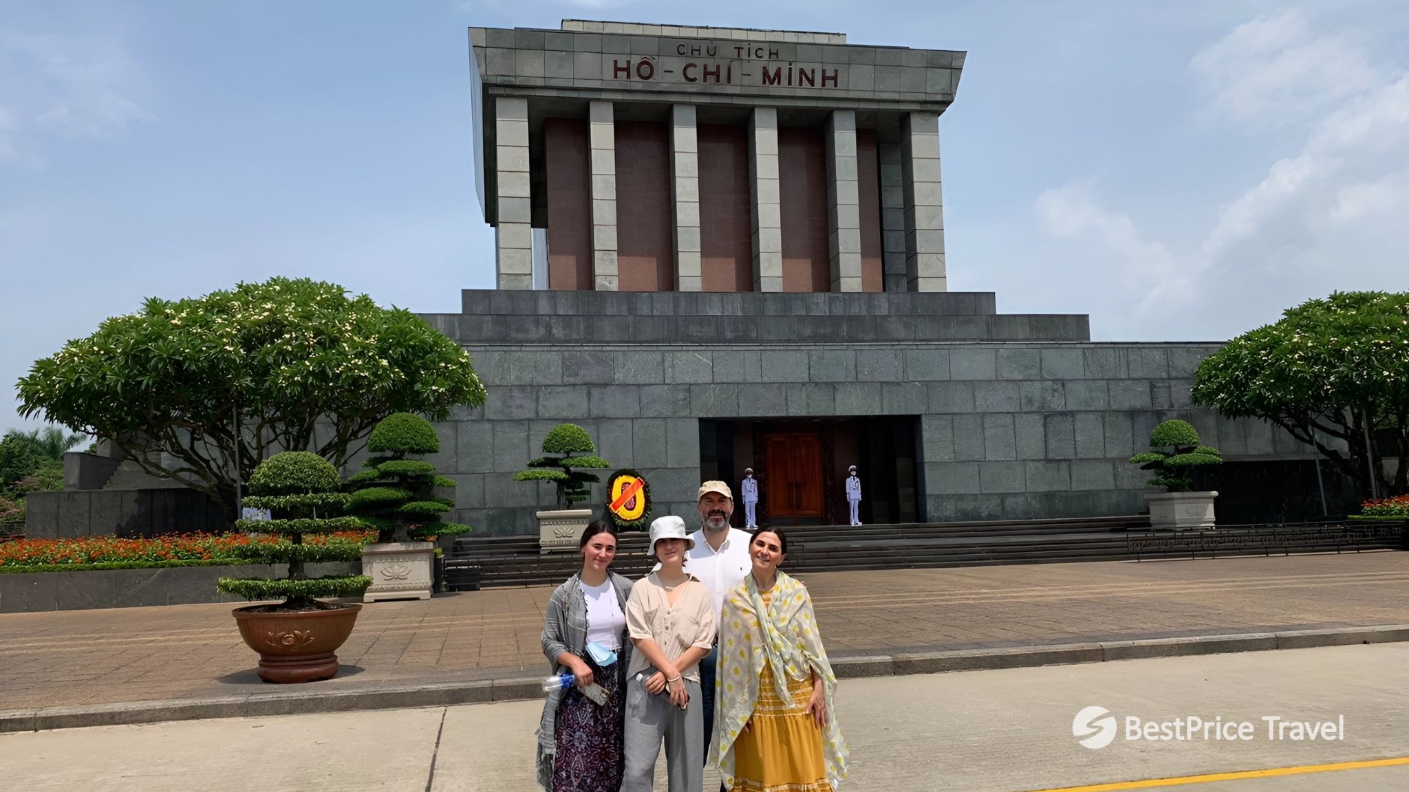 Day 7 Tourists Taking Pictures In Front Of Ho Chi Minh Mausoleum